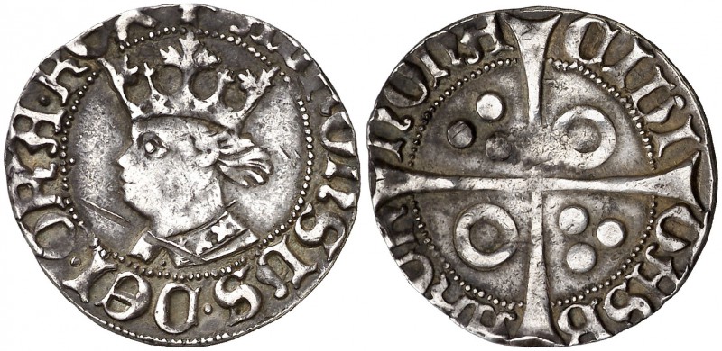 Alfons IV (1416-1458). Barcelona. Croat. (Cru.V.S. 820) (Cru.C.G. 2865a). 3,15 g...