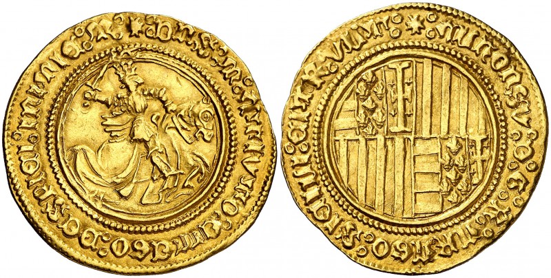 Alfons IV (1416-1458). Nàpols. Alfonsí d'or. (Cru.V.S. 883) (Cru.C.G. 2928). 5,2...