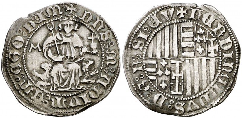 Ferran I de Nàpols (1458-1494). Nàpols. Carlí. (Cru.V.S. 1030, mismo ejemplar) (...