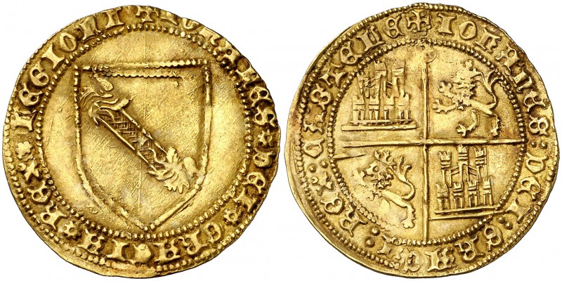 Juan II (1406-1454). Sevilla. Dobla de la banda. (AB. 617.1) (M.R. 167 var). 4,5...