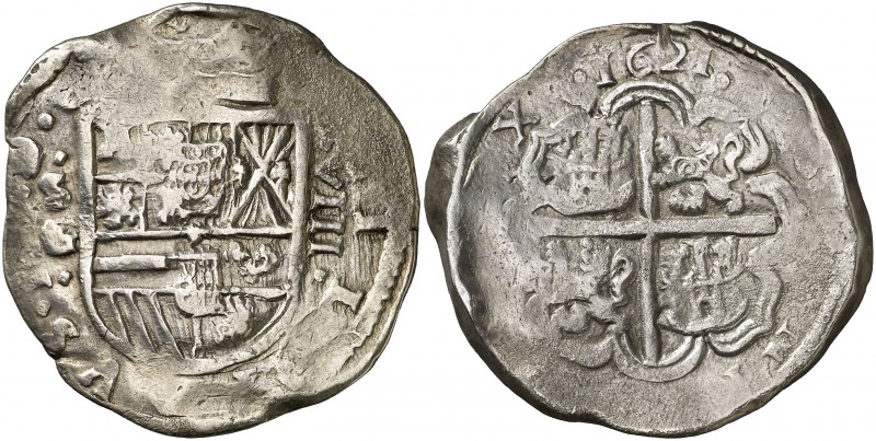 1621/00. Felipe III. Sevilla. . 8 reales. (Cal. tipo 68, no señala esta rectific...