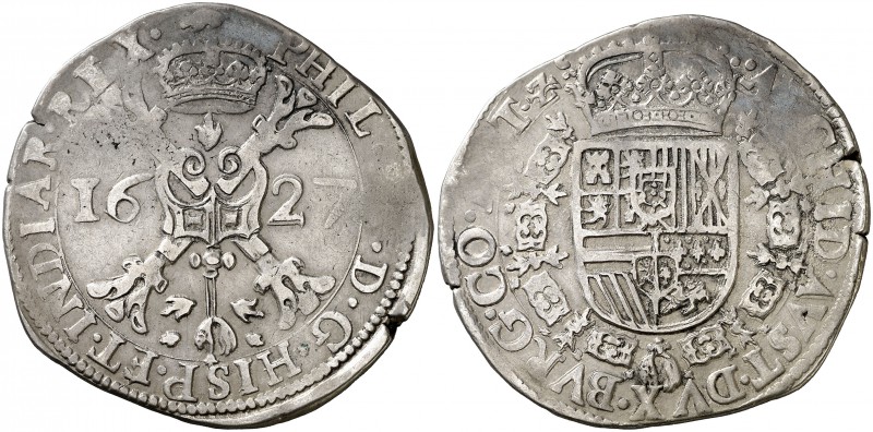 1627. Felipe IV. Arras. 1 patagón. (Vti. 1099) (Vanhoudt 645.AR) (Van Gelder & H...