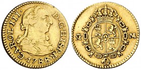 1788. Carlos III. Madrid. M. 1/2 escudo. (Cal. 781). 1,73 g. MBC-/MBC.