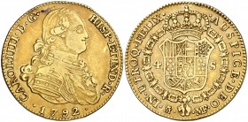 1792. Carlos IV. Madrid. MF. 4 escudos. (Cal. 202). 13,43 g. Bonito color. MBC/MBC+.