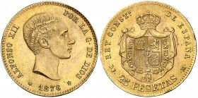 1876*1962. Estado Español. DEM. 25 pesetas. (Cal. 4). 8,06 g. EBC+.