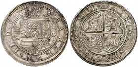 1682. Carlos II. Segovia. M. Cincuentín. 195,45 g. Reproducción en plata del siglo XIX. EBC.