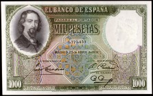 1931. 1000 pesetas. (Ed. C13). 25 de abril, Zorrilla. Raro. S/C-.