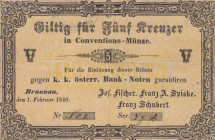 Austria 5 kreutzer 1849
VF