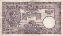 Belgium 100 Francs 1924
VF Pick 95.
