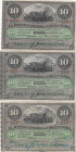Cuba 10 Pesos 1896 (3)
XF Pick 49b,c,d.