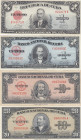 Cuba 1-20 Pesos 1949 (4 pcs)
VF