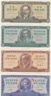 Cuba 1-20 Pesos 1964 (4) specimens
AU Pick 94bc-97bs.