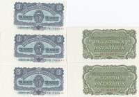 Czehoslovakia 3 & 5 Korun 1961 (5)
UNC Pick 81,82.