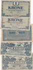 Denmark 1 & 5 Kroner 1918-55 (5)
F/VF