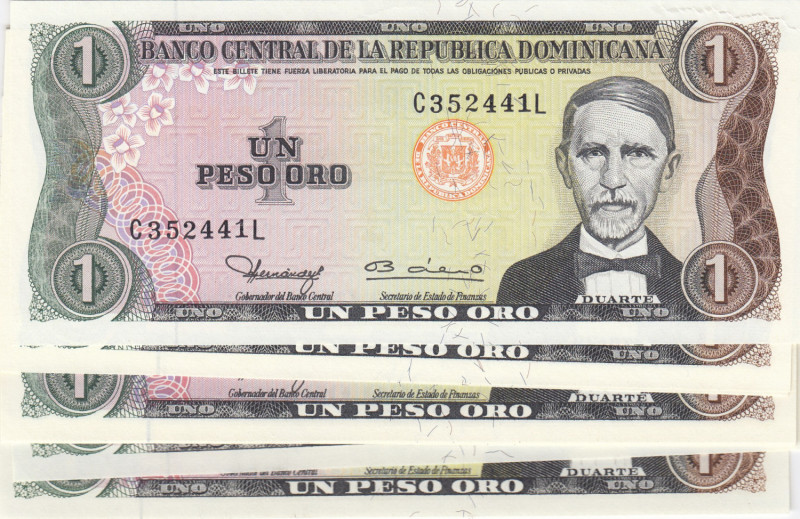 Dominican Republic 1 Peso 1980 (16)
UNC Pick 117a.