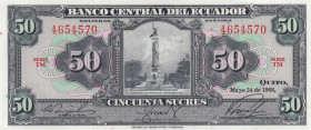 Ecuador 50 Sucres 1968
UNC Pick 104a.