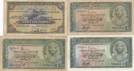 Egypt 25 Piastres 1940-56 (4)
Various