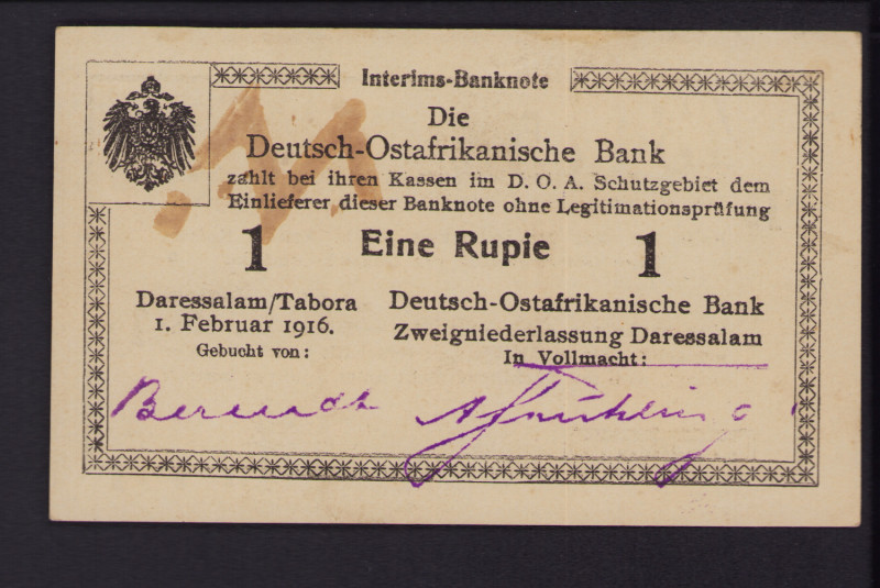 Germany, East Africa 1 rupia 1916
AU