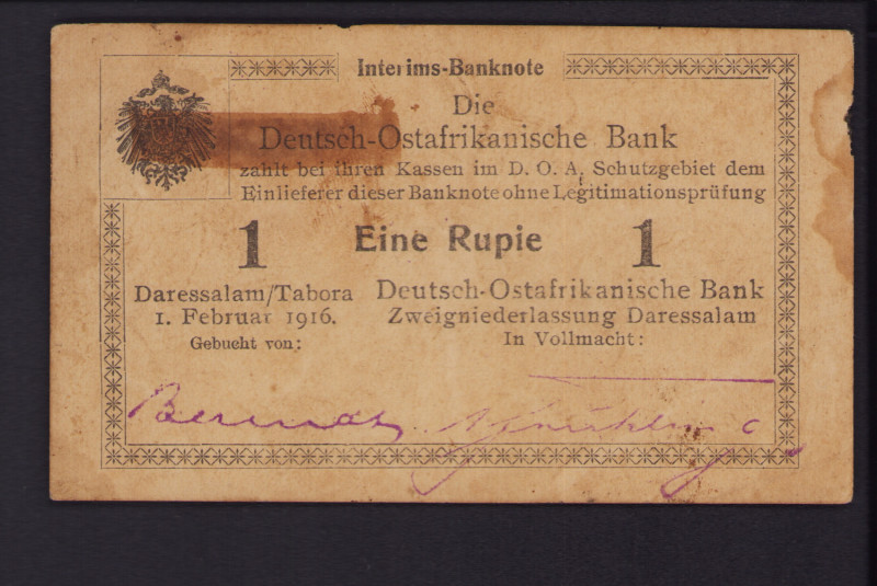 Germany, East Africa 1 rupia 1916
VF