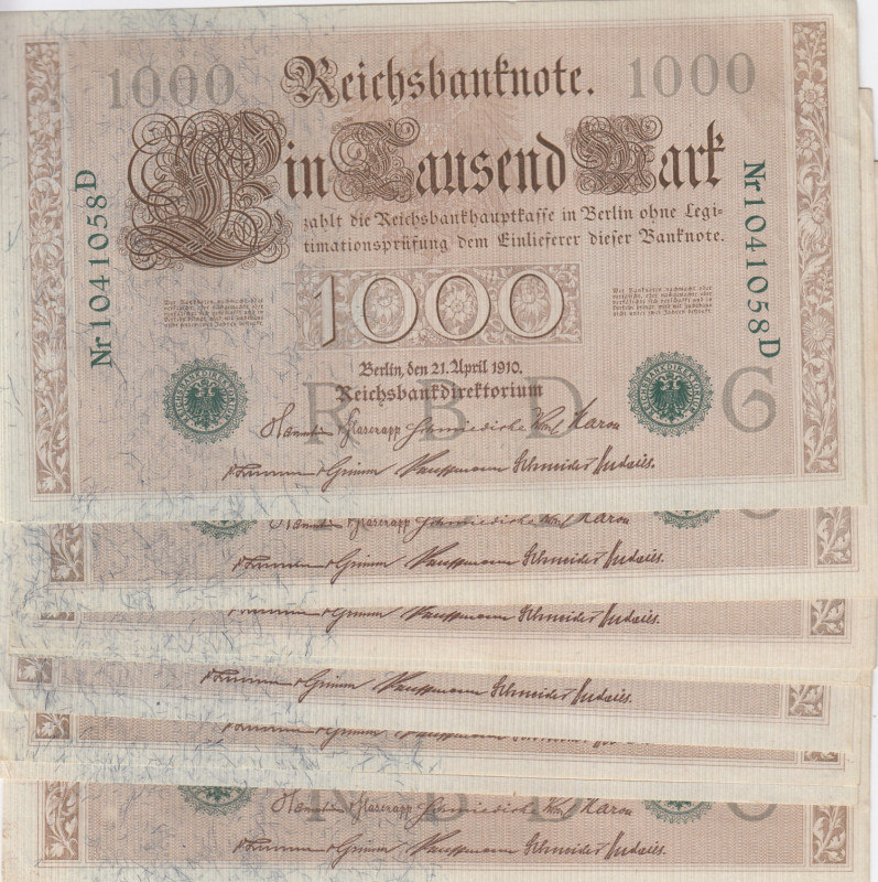 Germany 1000 Marka 1910 (10)
AU Pick 45.