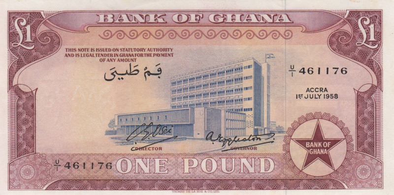 Ghana 1 pound 1958
UNC Pick 2a.