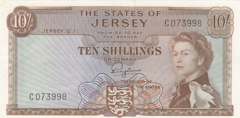 Jersey 10 Shillings 1963
AU Pick 7