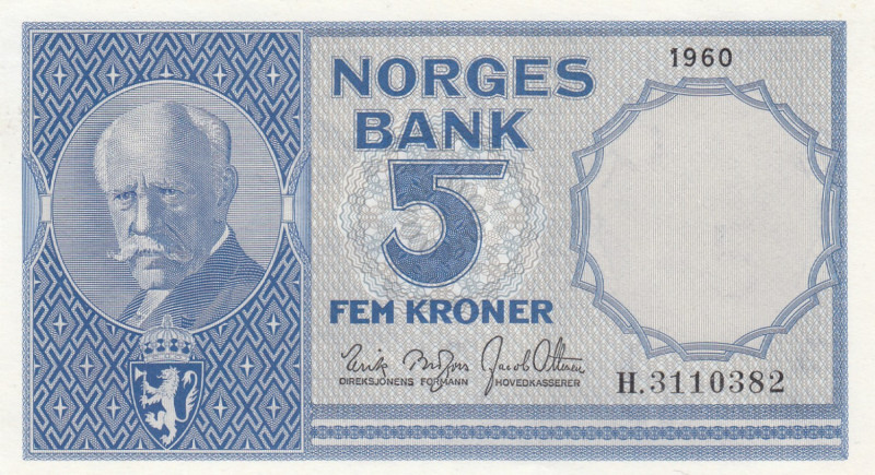 Norway 5 Kroner 1960
UNC Pick 30g