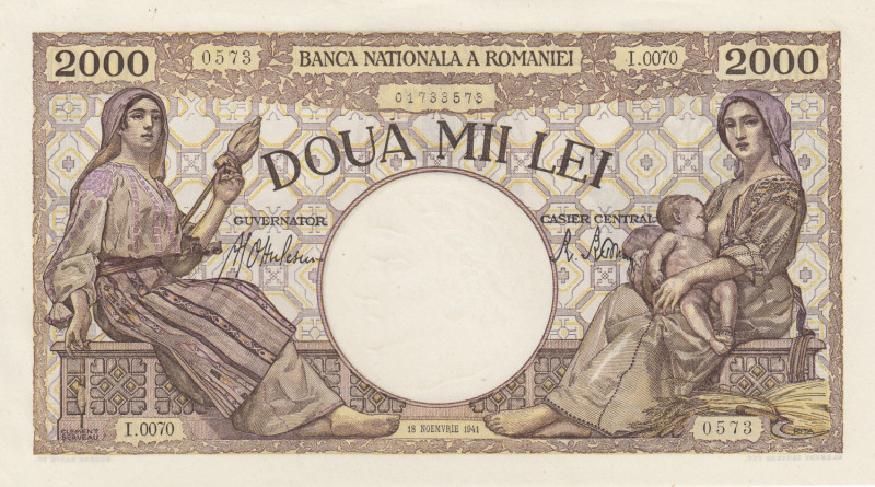 Romania 2000 Lei 1941
UNC Pick 53