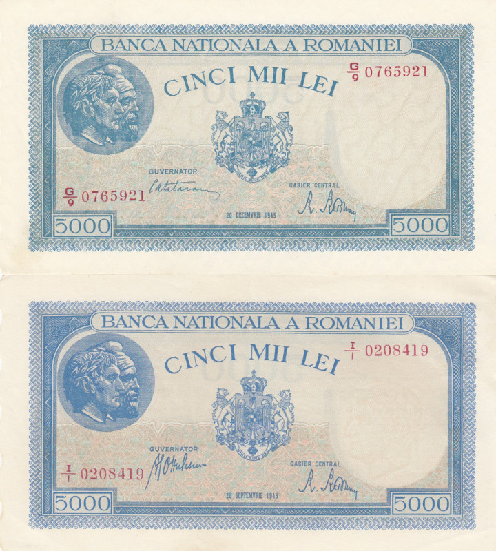 Romania 5000 Lei 1943,45 (2)
AU Pick 55,56