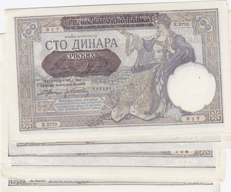 Serbia 100 Dinar 1941 (10)
AU Pick 23