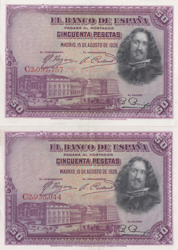 Spain 50 Pesetas 1928 (2)
XF Pick 75b