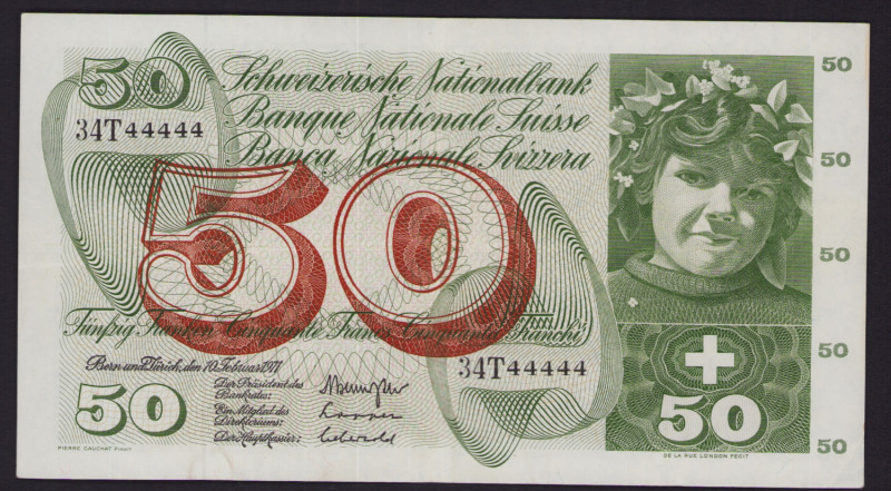 Switzerland 50 Francs 1971
XF-