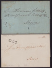 Estonia Group of prephilately envelopes 1844, 1858 (2)
Sold as seen, no return. Very rare!