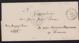 Estonia, Russia Cancelled envelope Haapsalu, 1888
Sold as seen, no return. Very rare!