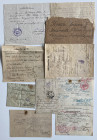 Estonia, Germany - Group of envelopes, postcard & documents 1918-1920 (9)
Sold as seen, no return. 