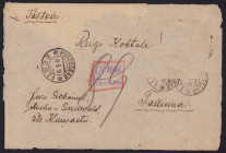 Estonia envelope Kuressaare-Tallinn 1919
Sold as seen, no return.