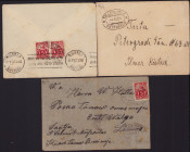Estonia Group of Envelopes 1921-1927 - Tallinn-Valk & Tallin-Pärnu Postvagun (3)
Sold as seen, no return. With stamps.