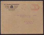 Estonia envelope Leipzig (Germany) to Tartu Corporation Vironia, 1924
K.F. Koehlers Antiquarium. Cancellations. Sold as seen, no return.