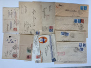 Estonia Group of envelopes & postcards 1926-1929 - some registered letters (11)
Sold as seen, no return. 