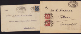 Estonia Group of Envelopes 1927-1932 - Valk-Tallinn & Valk-Jrboska Postvagun (2)
Sold as seen, no return. 