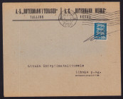 Estonia Tallinn - Lihula envelope 1929
A/S Rotermanni tehased, Lihula ühispiimatalitus. With a stamp, cancelled. Sold as seen, no return.