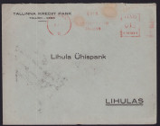 Estonia Tallinn - Lihula envelope 1930
Tallinna Krediit Pank, Lihula Ühispank. Cancelled. Sold as seen, no return.