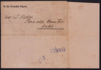 Estonia Tallinn - Kabli envelope with dept payment reminder 1936
A/S Krediit Pank. Sold as seen, no return.