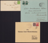 Estonia Group of Envelopes 1938-1941 - Valga-Tallinn Postvagun (3)
Sold as seen, no return. 