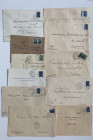 Estonia, Russia USSR - Group of envelopes & postcard 1940-1941 (11)
Sold as seen, no return. 
