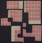 Estonia Group of Stamps - Stamp blocks Sun 15 penni - overprint 1 Mk.
Sold as seen, no return. 