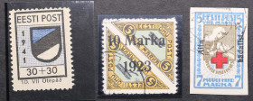 Estonia stamps - Fakes (3)
Sold as seen, no return. Reviewed by Kalev Kokk and are fakes by his opinion. 