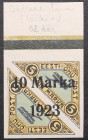 Estonia air mail stamp with 10 Marka 1923 overprint on 5 Marka
Sold as seen, no return. Top edge. Even glue, shiny. MiNo 43. Black. Rare!