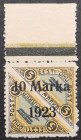 Estonia air mail stamp with 10 Marka 1923 overprint on 5 Marka
Sold as seen, no return. MiNo. 43. Signed with older signature, Uno Saidla and Kalev Ko...