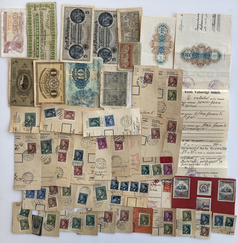 Group of stamps, receipts, means of payment (47)
Sold as is, no return. 